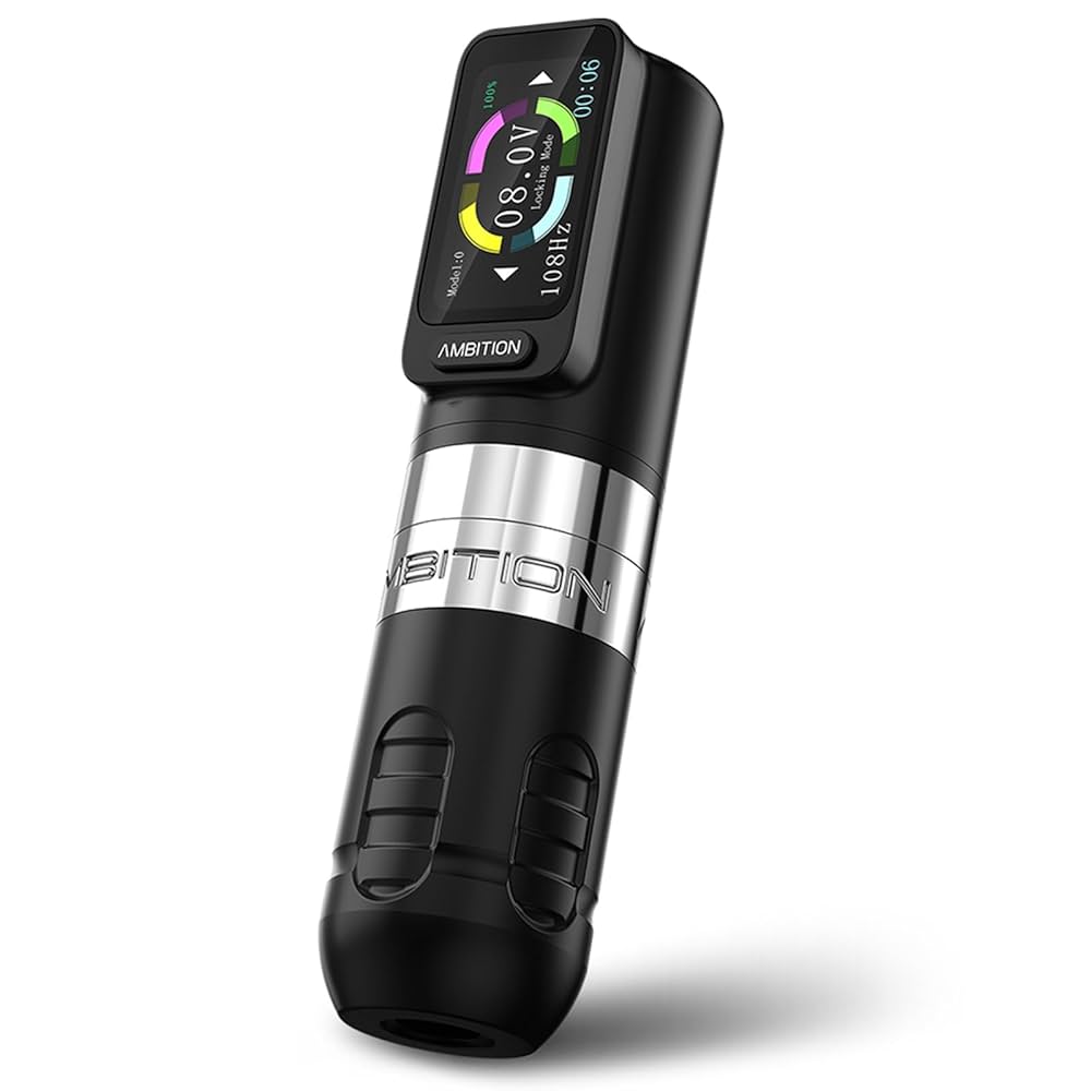 Ambition-Zetton タトゥーマシン　tattoo machine Amazon.com: Ambition Zetton Tattoo Machine with 2400mAh